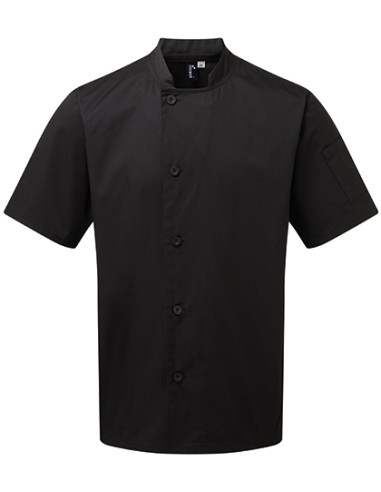 PRE-PR900-Essential Short Sleeve Chefs Jacket